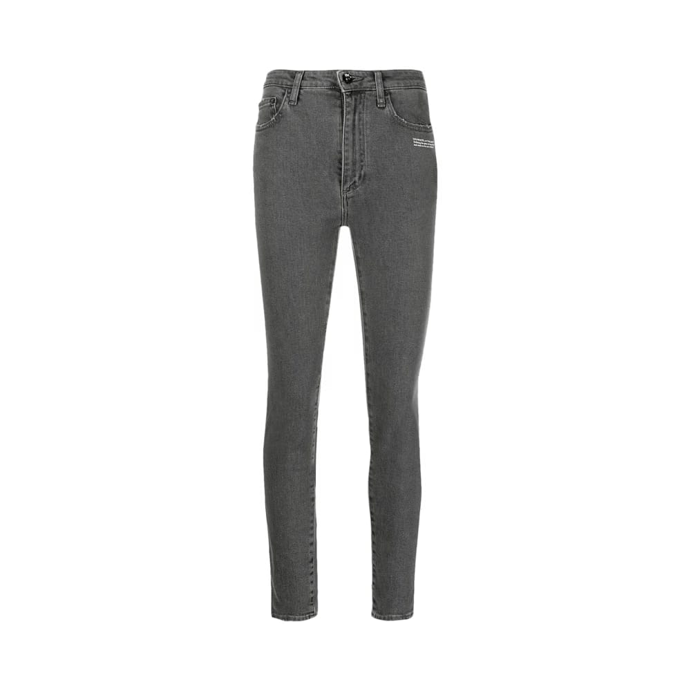 Off-White Corporate Skinny Jeans Grey White