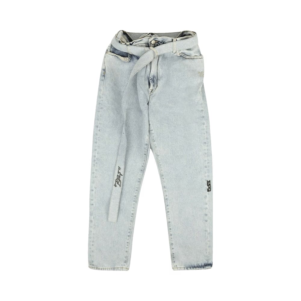 Off-White Stripe Low Crotch Jean Blue/Black
