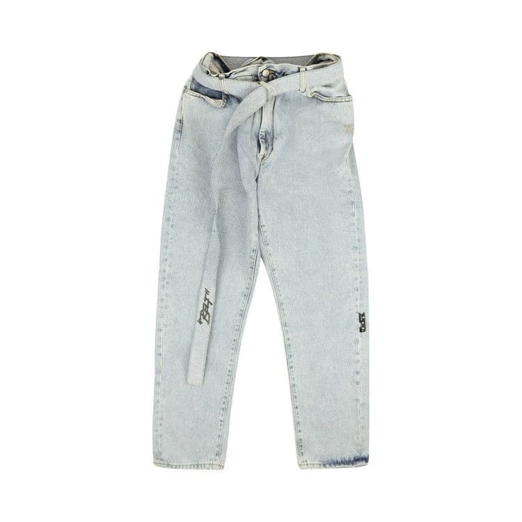 Off-White Stripe Low Crotch Jean Blue/Black