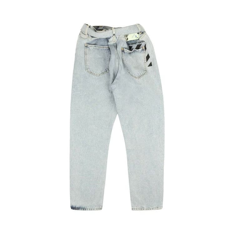 Off-White Stripe Low Crotch Jean Blue/Black