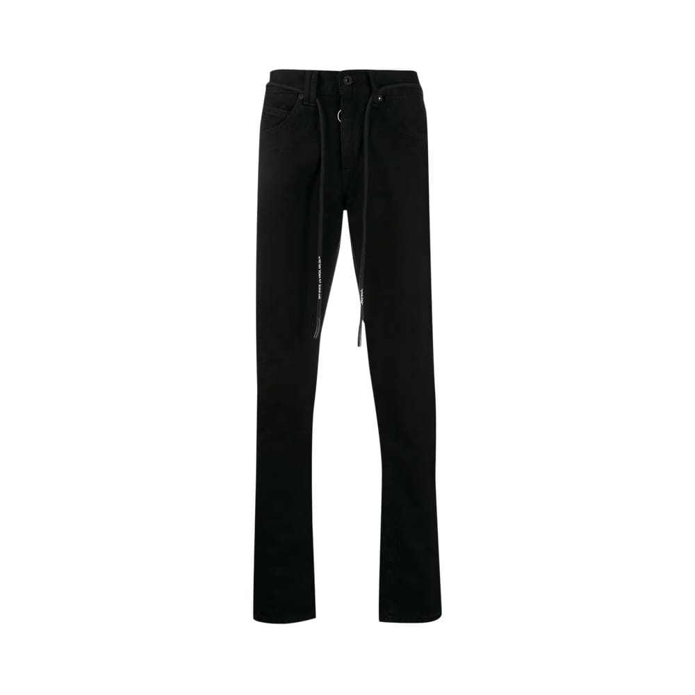 Off-White Slim Bleached Jeans Black