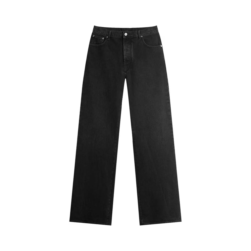 Off-White Diagonal Outline Relaxed Jeans Vintage Black