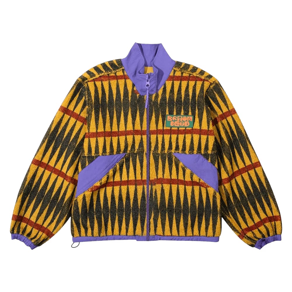 Brain Dead Configuration Sherpa Jacket Mustard