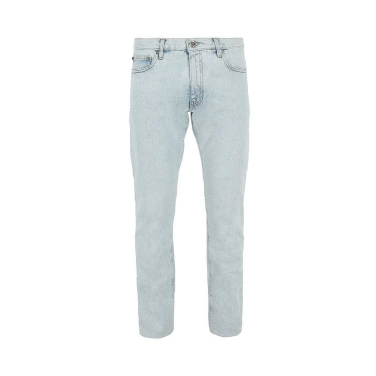 Off-White Diag Tab Slim Jeans Bleach Blue