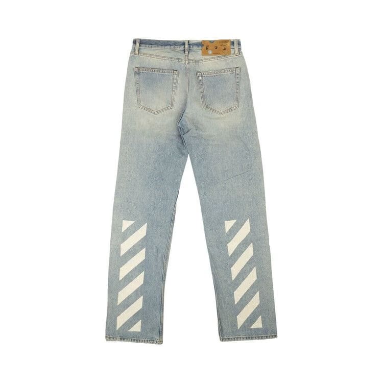 Off-White Diag Broken Jeans Blue