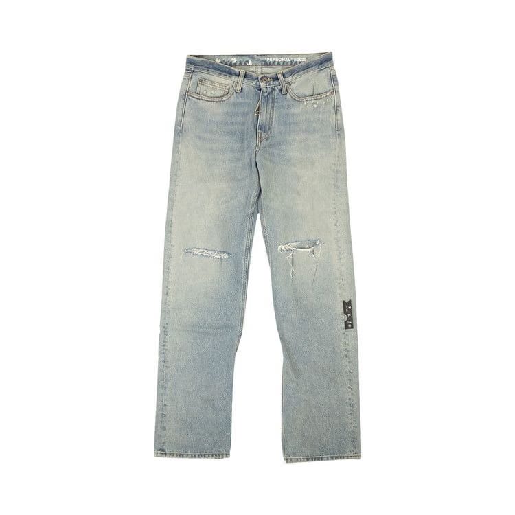 Off-White Diag Broken Jeans Blue