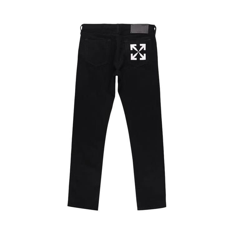 Off-White Single Arrow Slim Jeans Black/White
