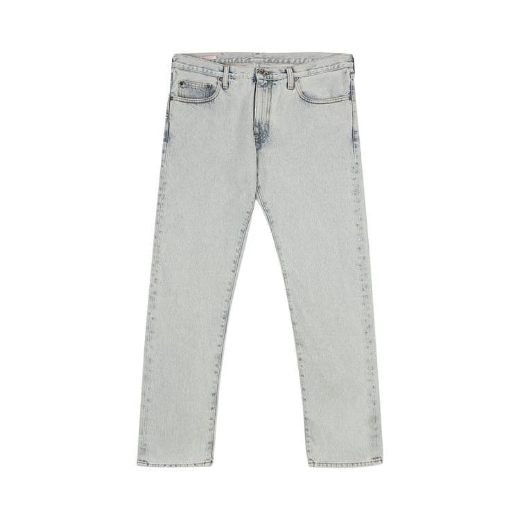 Off-White Arrows Logo Slim Fit Jeans Bleach Blue/White