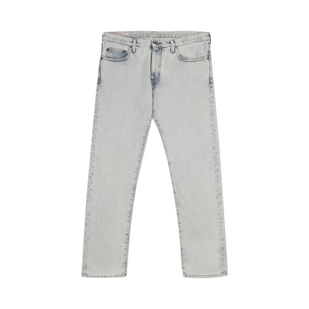 Off-White Arrows Logo Slim Fit Jeans Bleach Blue/White