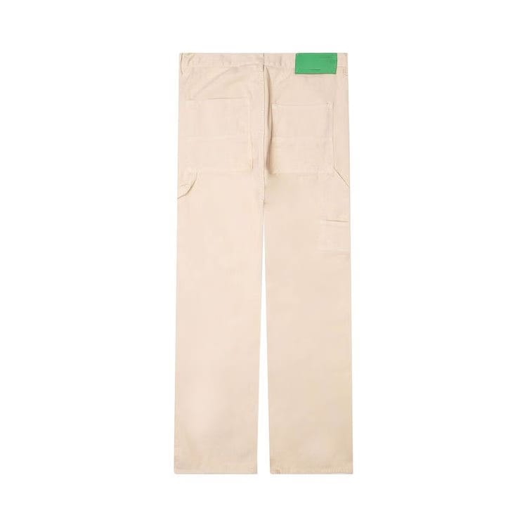 Off-White Straight Leg Varsity Hammer Flare Denim Jeans White/Green