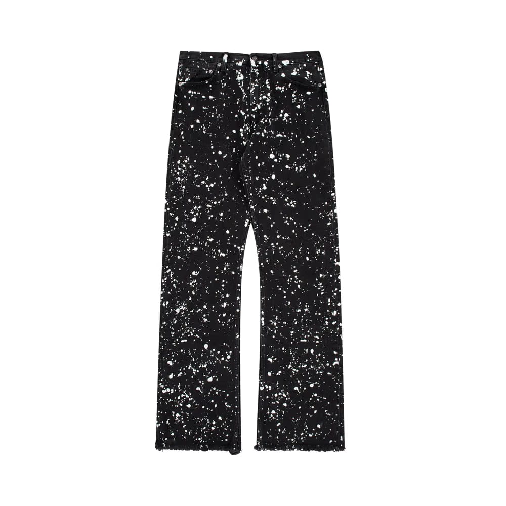 Off-White Paint Relax Slim Jeans Black