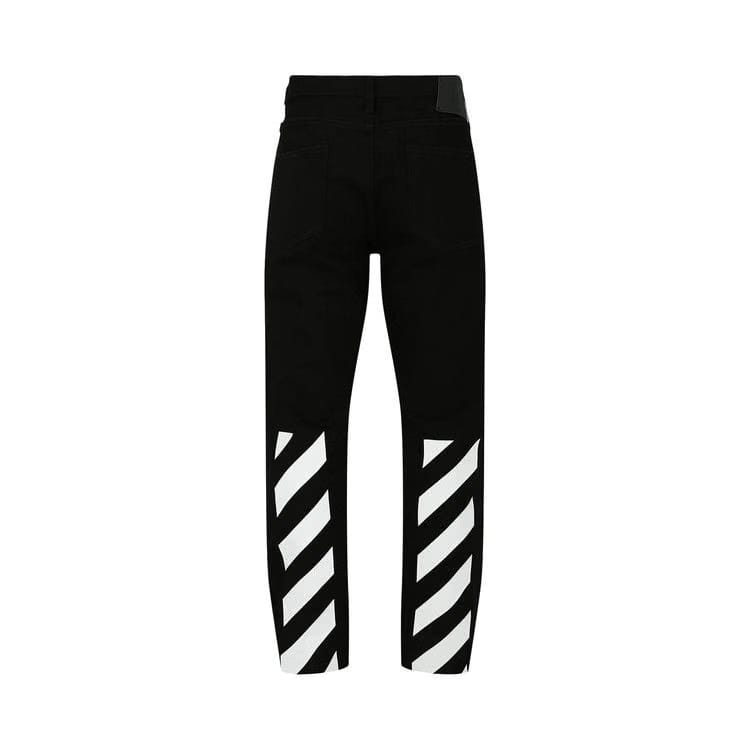 Off-White Diag Tab Slim Jeans Black/White