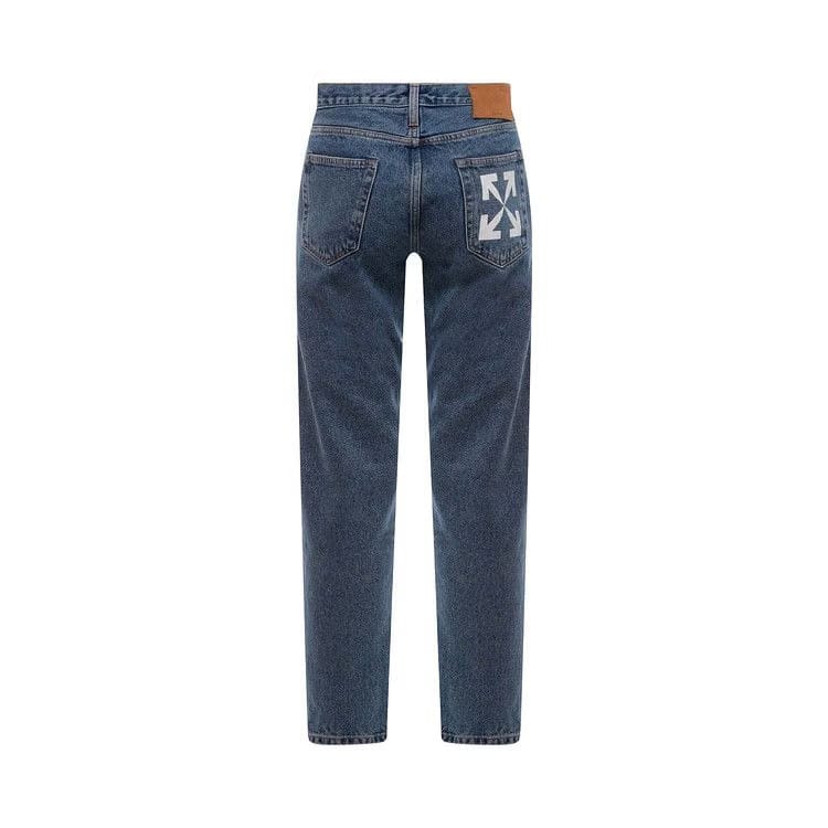 Off-White Single Arrow Slim Fit Jeans Medium Blue