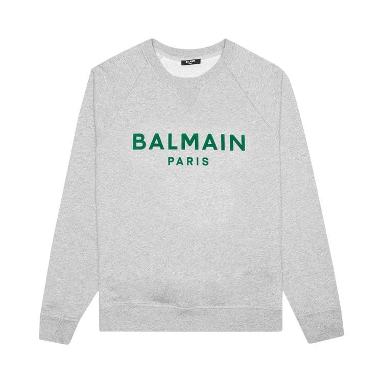 Balmain Flock Sweatshirt Heather Grey