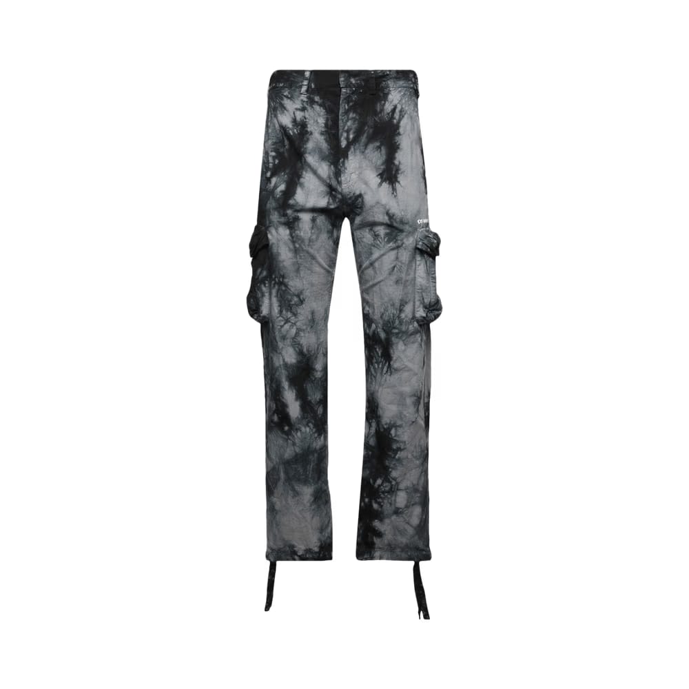Off-White Bounce Tie Dye Ripstop Cargo Pants Warm Grey