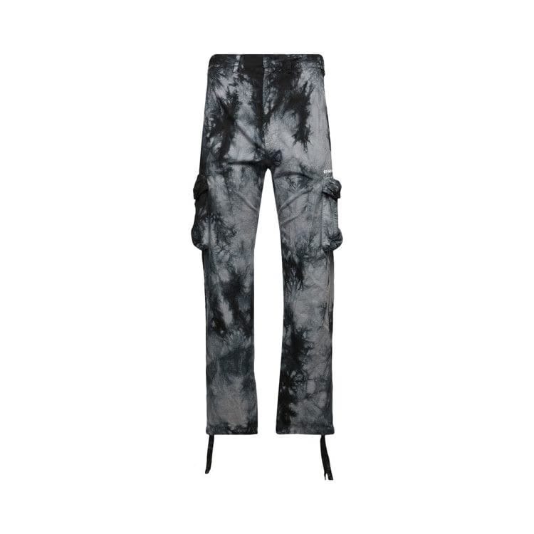 Off-White Bounce Tie Dye Ripstop Cargo Pants Warm Grey