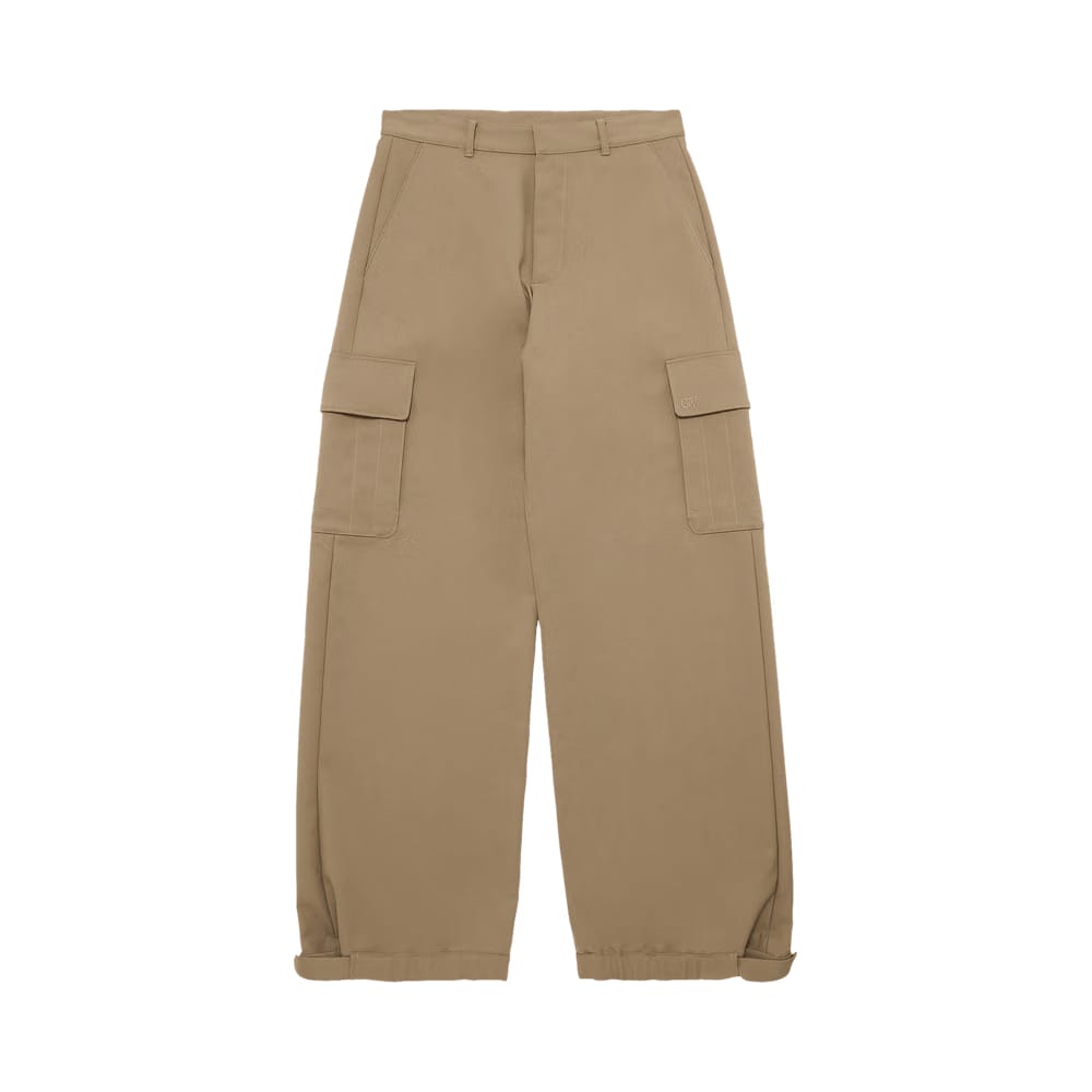 Off-White Emblem Drill Cargo Pant Beige/Beige