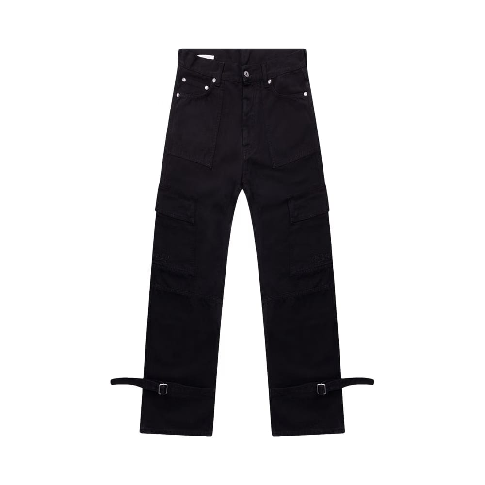 Off-White Wave Off Canvas Cargo Pant Black