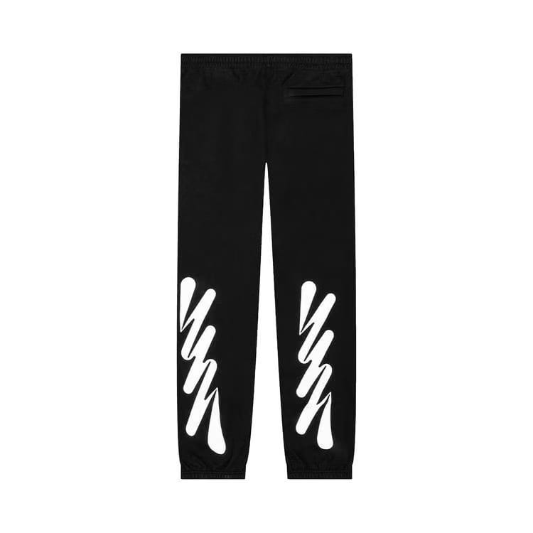 Off-White Wave Diag Slim Sweatpant Black/White