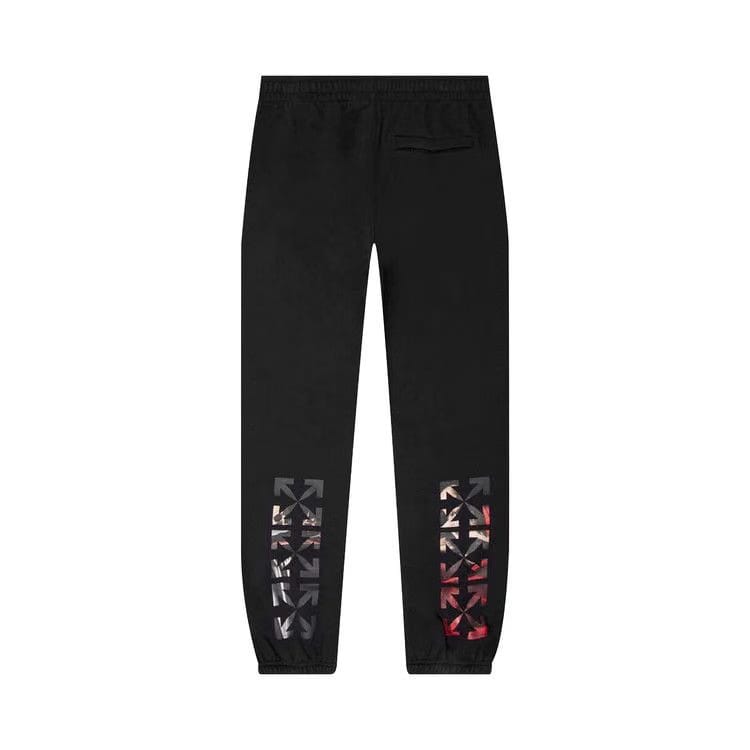 Off-White Caravag Paint Shorten Sweatpant Black/White
