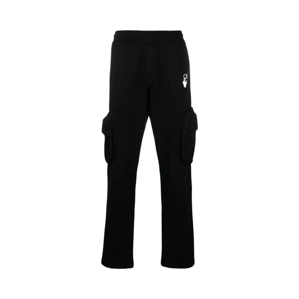 Off-White Marker Cargo Sweatpant Black/Fuchsia