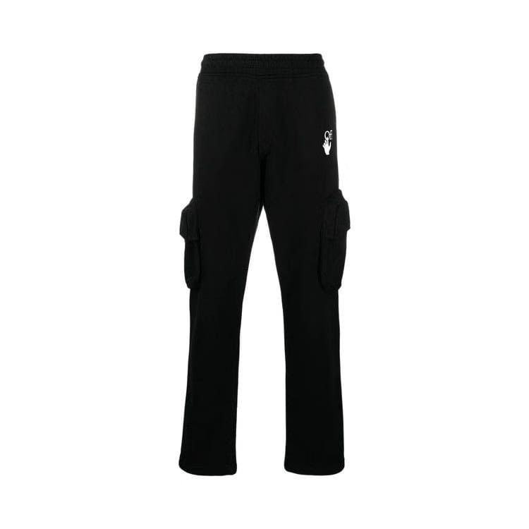 Off-White Marker Cargo Sweatpant Black/Fuchsia