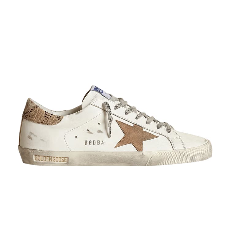 Golden Goose Superstar White Tobacco Python