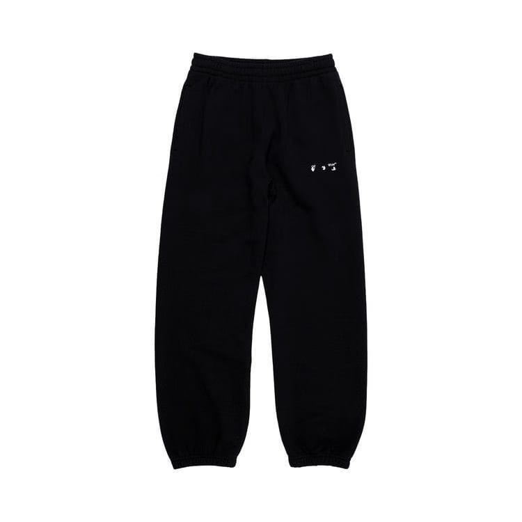 Off-White Sprayed Caravaggio Slim Sweatpants Black/White
