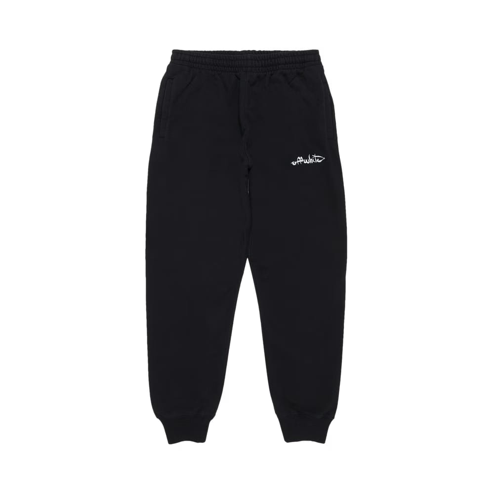 Off-White Script Logo Slim Cuff Sweatpants Black/White