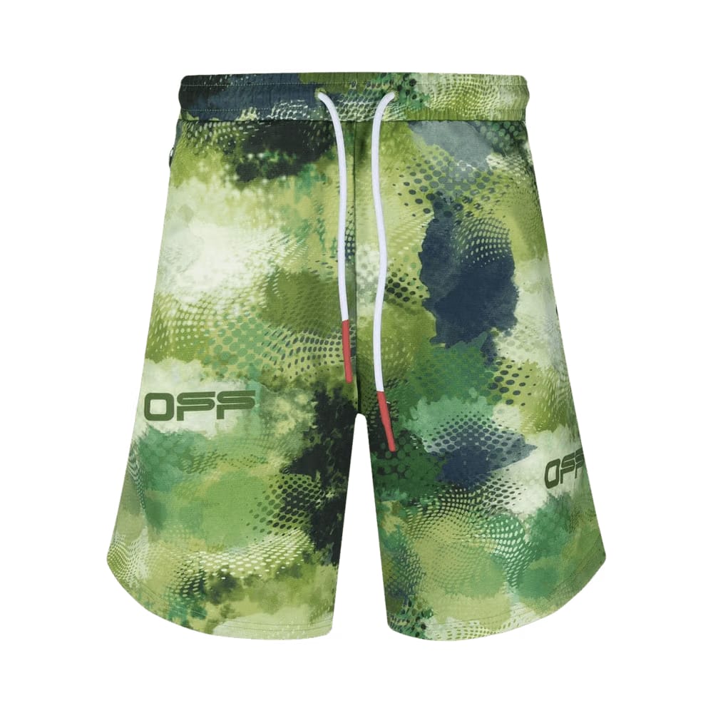 Off-White Active Knit Shorts Aop Multicolor