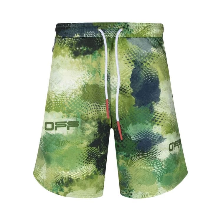 Off-White Active Knit Shorts Aop Multicolor