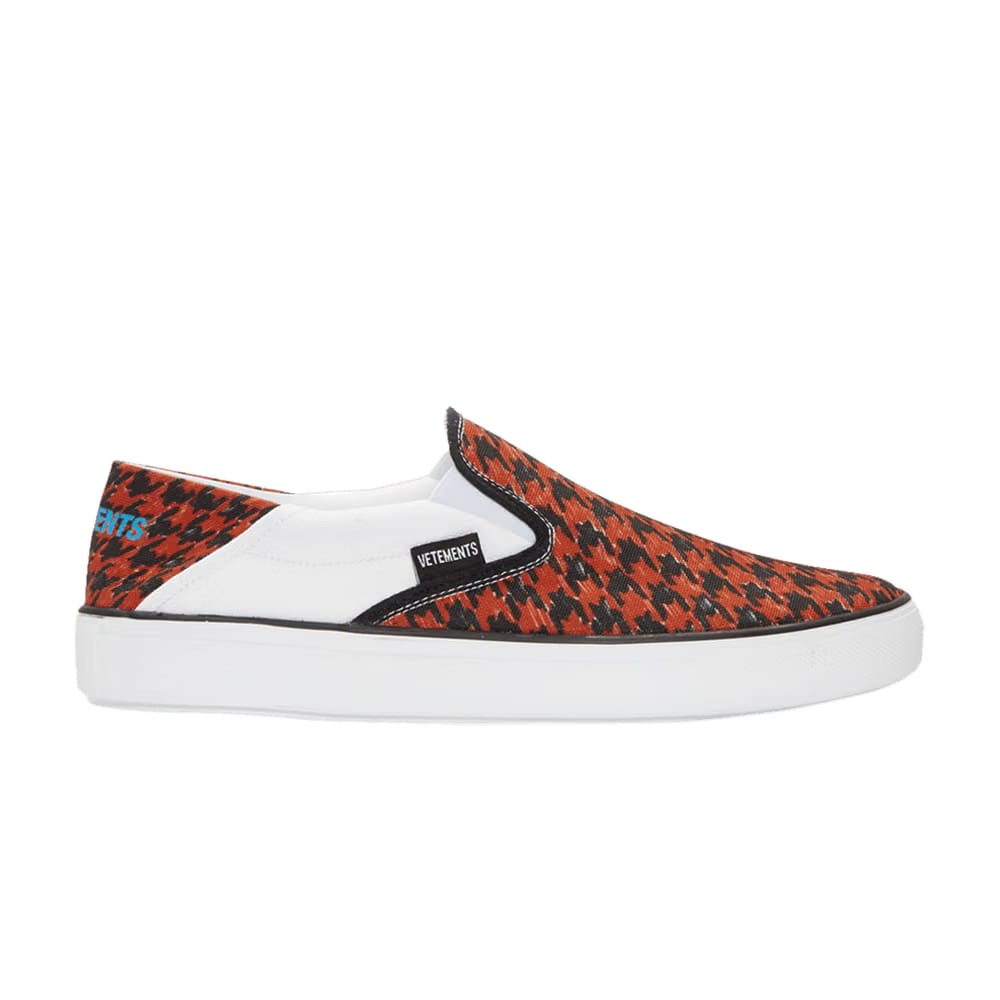 Vetements Babouche Sneaker Red Houndstooth