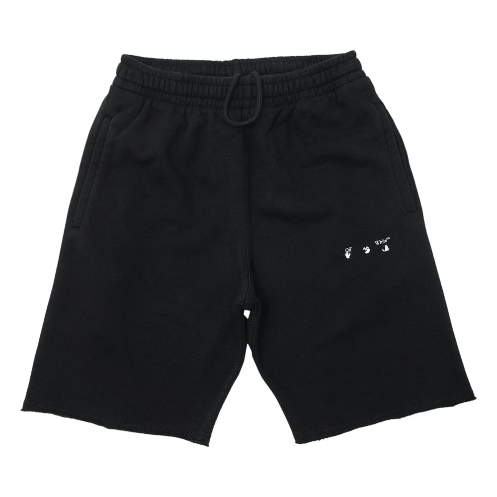 Off-White Sprayed Caravaggio Sweatshort Black/White