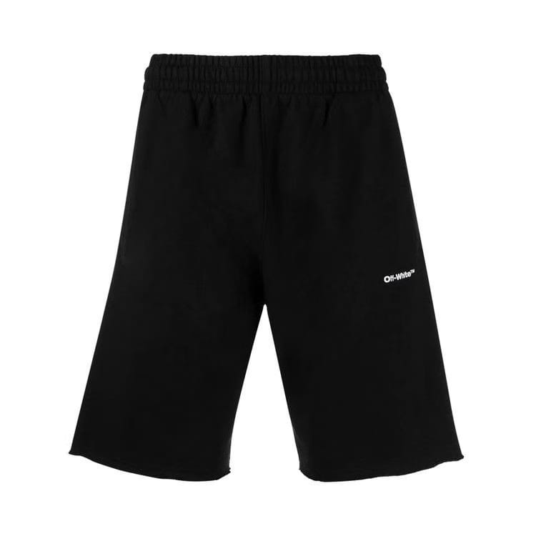 Off-White Wave Outline Diag Sweatshorts Black/White