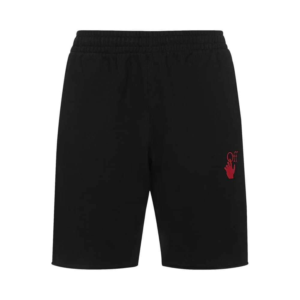 Off-White Starred Arrow Sweatshorts Black/Red