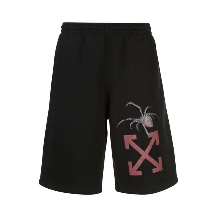 Off-White Arachno Arrow Sweatshorts Black/Bordeaux