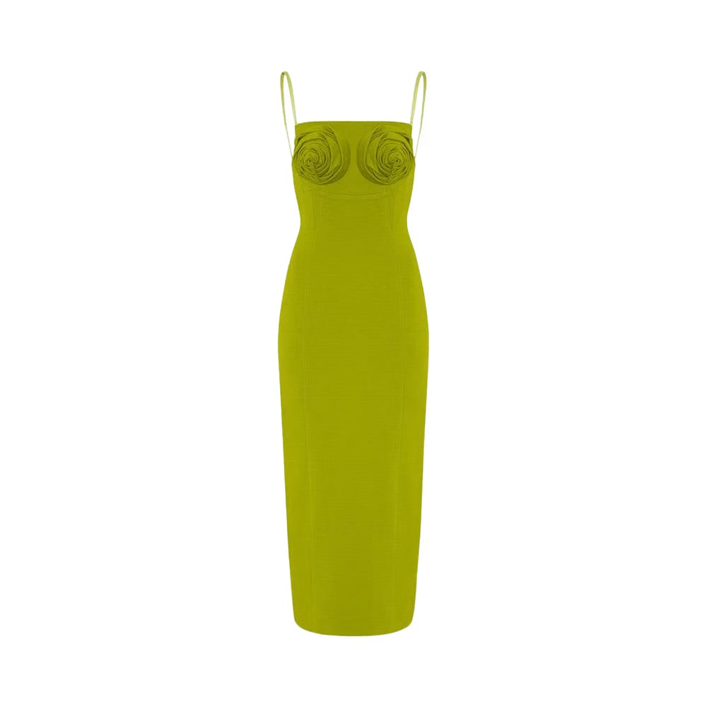 Jean Paul Gaultier Conical Bra Cup Dress Acid Green