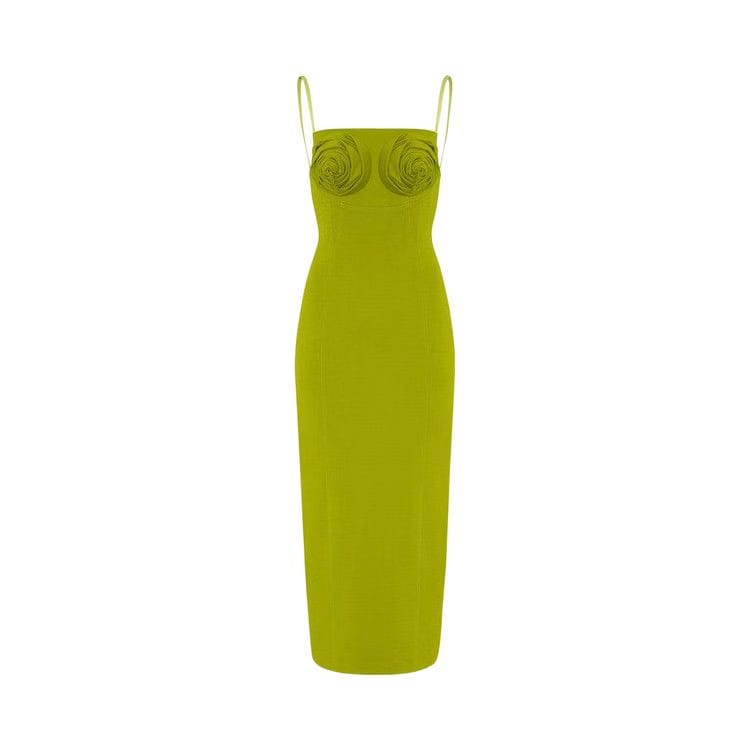 Jean Paul Gaultier Conical Bra Cup Dress Acid Green