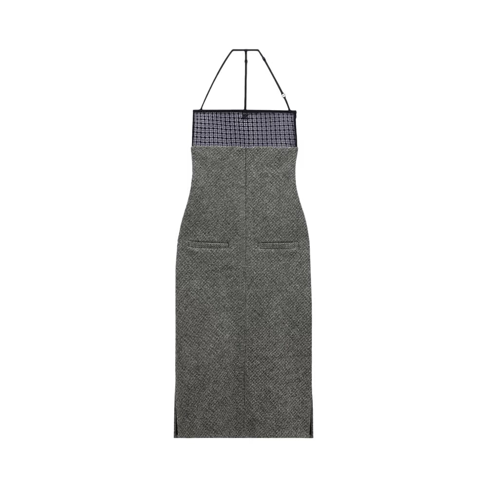Courrèges Lingerie Bigout Caviar Long Dress Black/White