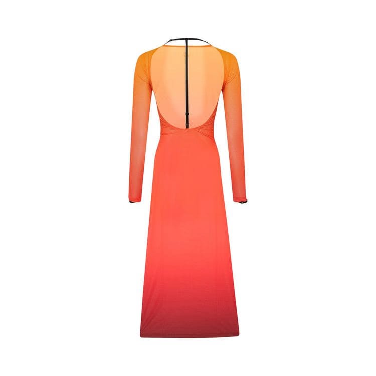 Courrèges Lingerie Second Skin Long Dress Degrade Sunset