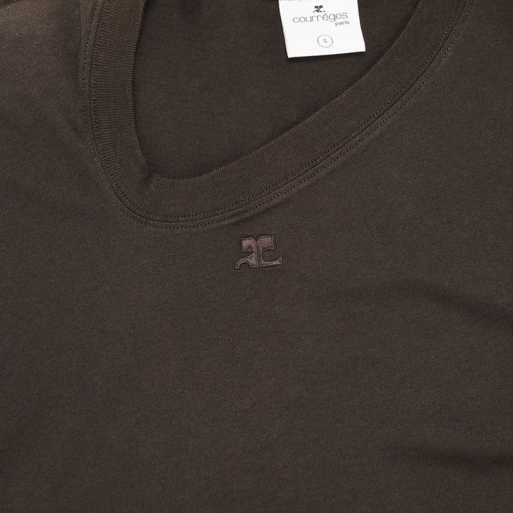 Courrèges Off Shoulder Dress Chocolate