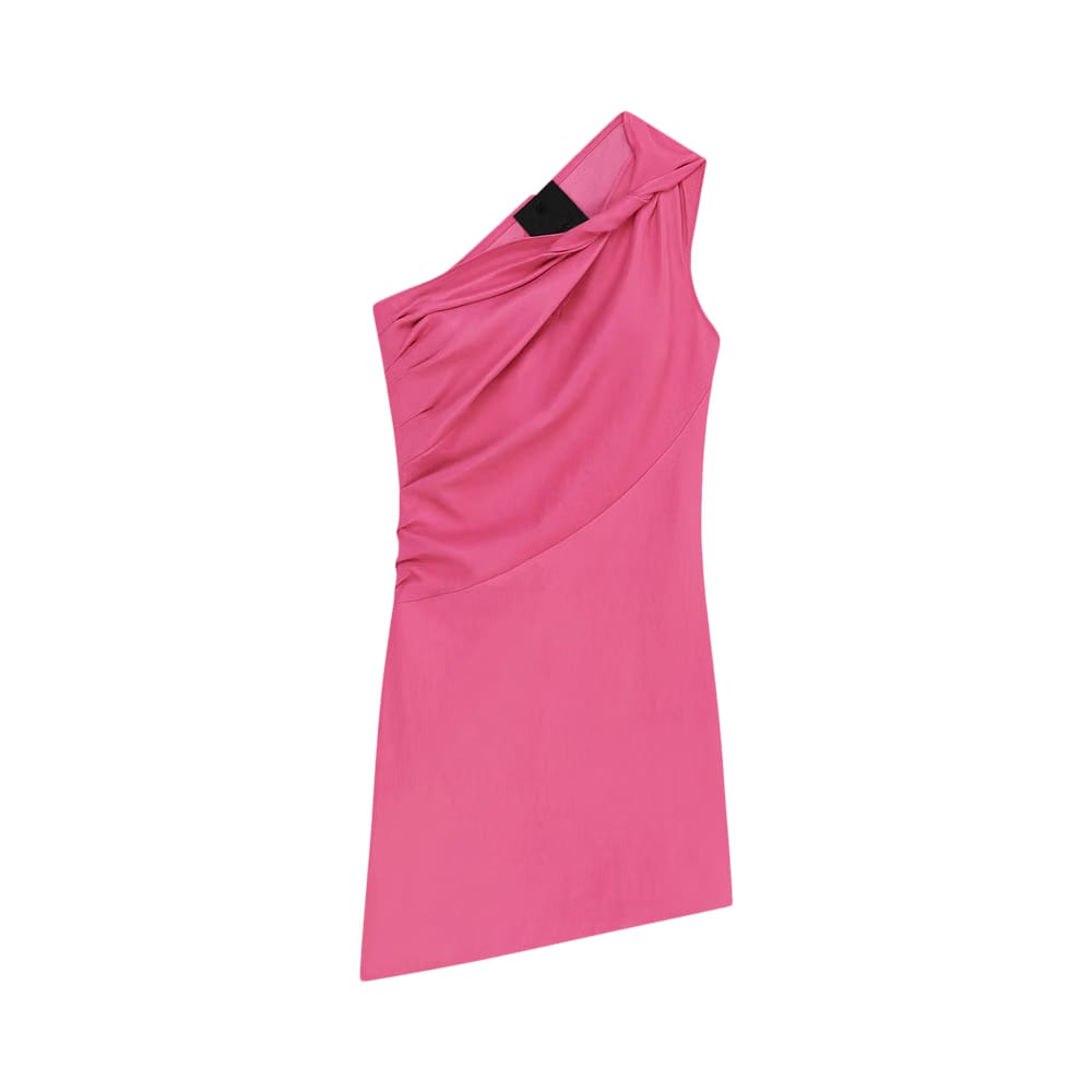 Givenchy Draped Mini Dress Fuchsia