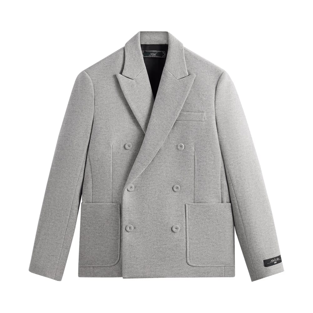 Kith Felted Jersey Julius Blazer Heather Grey