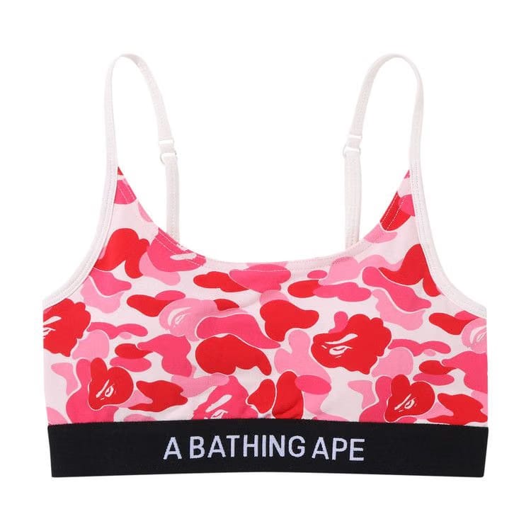 BAPE ABC Camo Sport Bra Pink