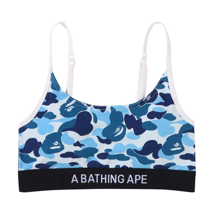 BAPE ABC Camo Sport Bra Blue