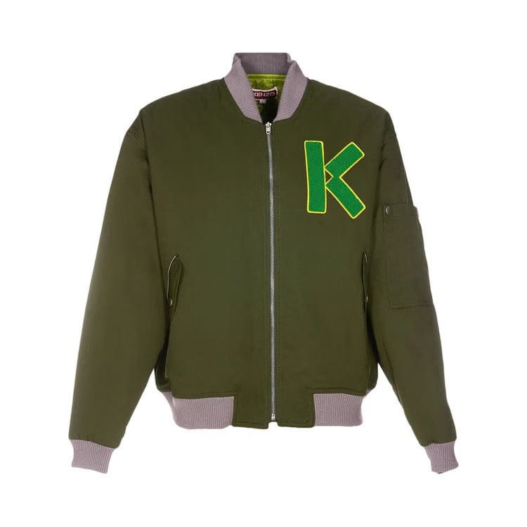 Kenzo Bomber Jacket Dark Khaki