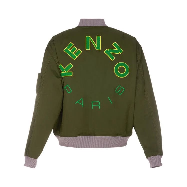 Kenzo Bomber Jacket Dark Khaki