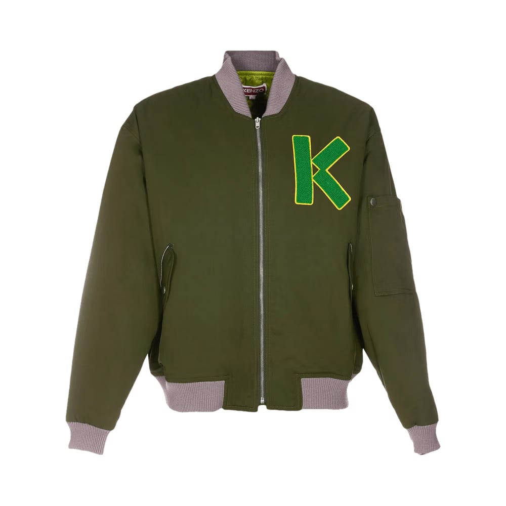 Kenzo Bomber Jacket Dark Khaki