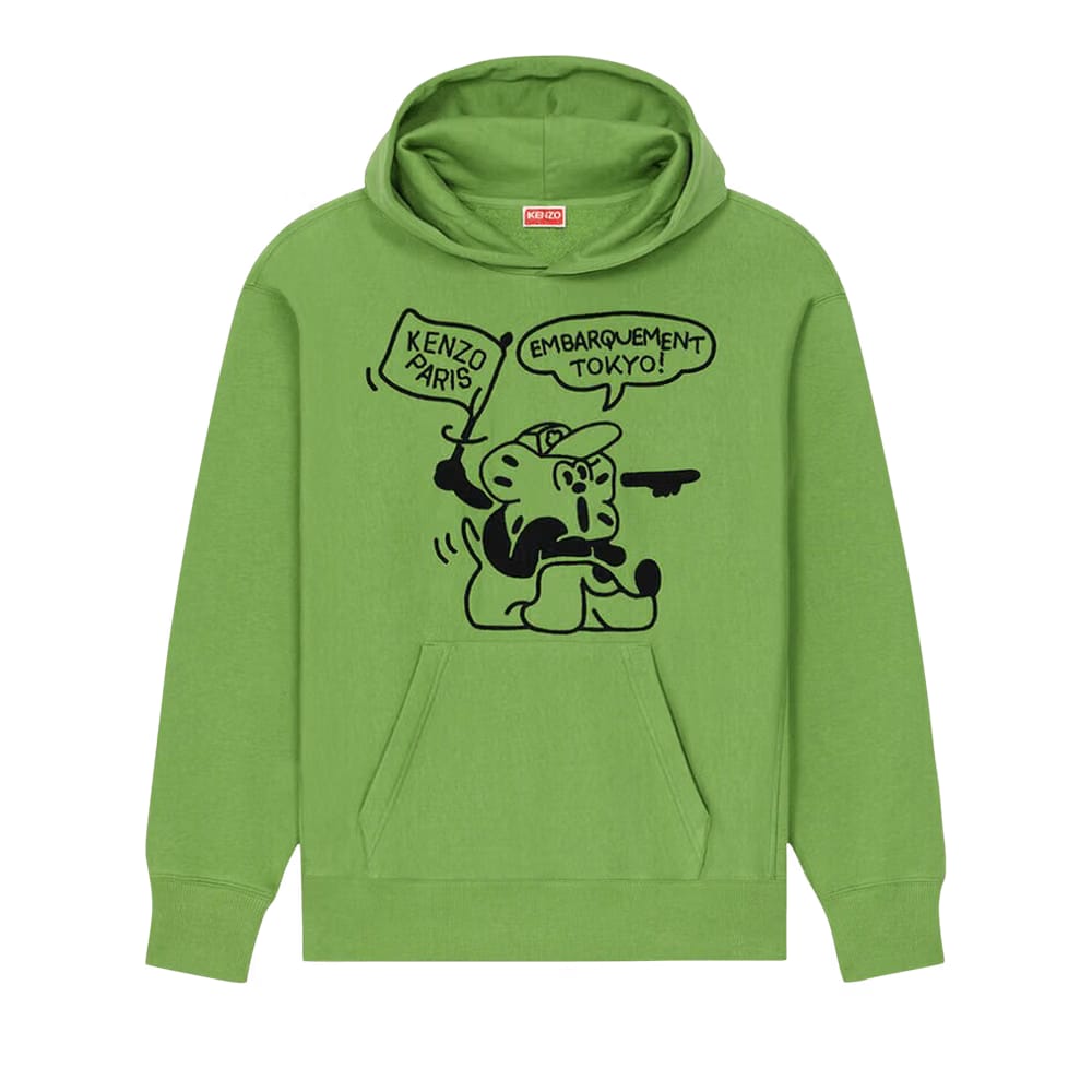 Kenzo Boke Boy Travels Oversize Hoodie Green