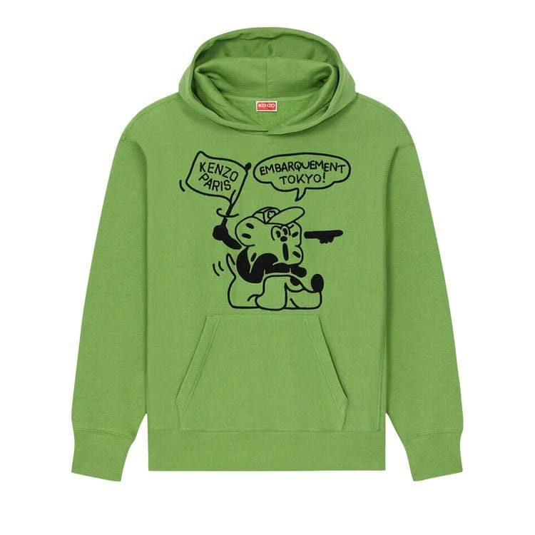 Kenzo Boke Boy Travels Oversize Hoodie Green